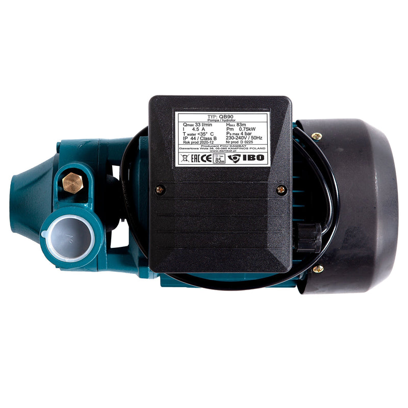 Kit hidrofor electronic IBO Dambat QB90, motor 0.75 Kw, H refulare 83m si Presostat automat PC10P