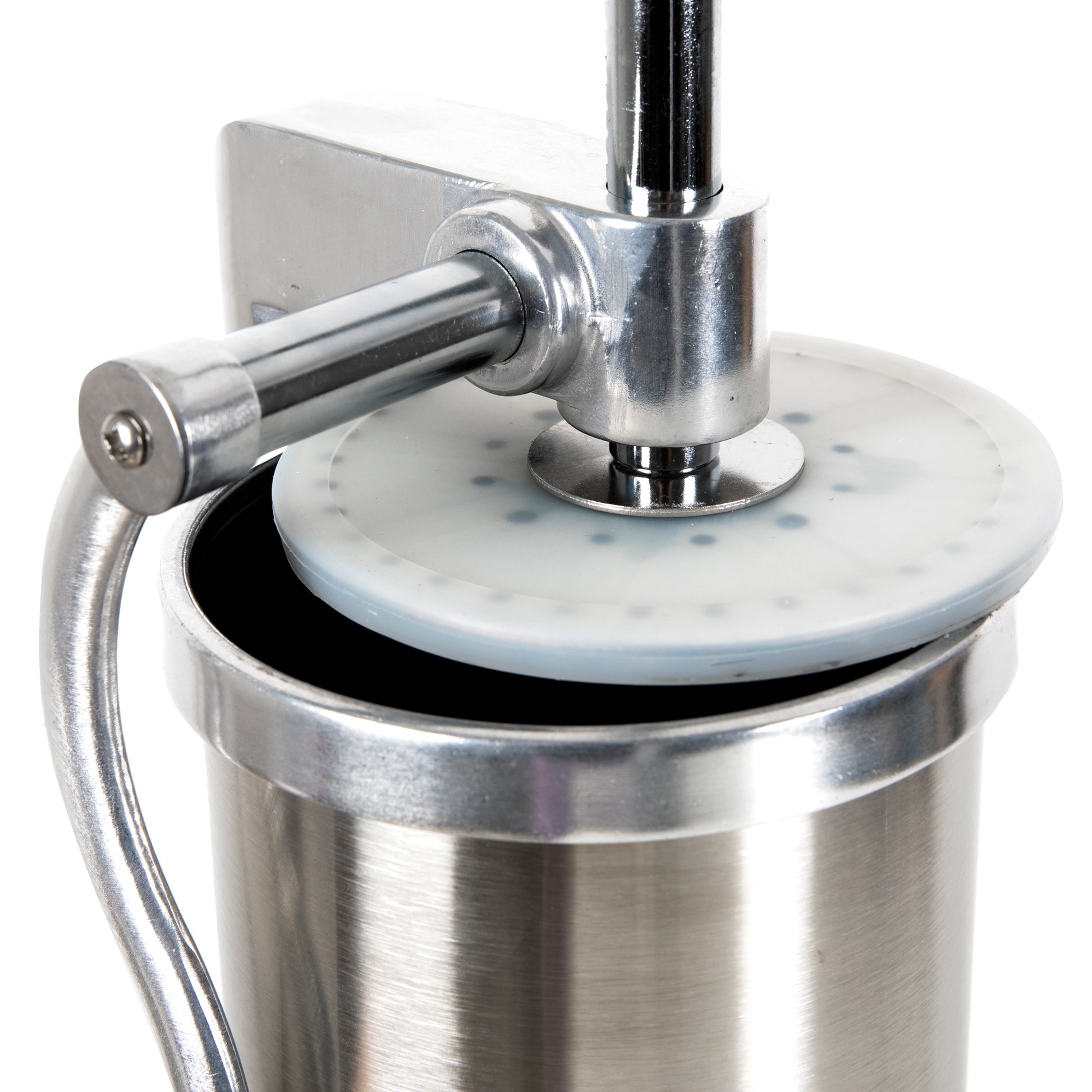 MICUL MACELAR Recomanda - Masina de umplut carnati, 5.5Kg, 6xPalnii incluse, Vertical Profi, Inox