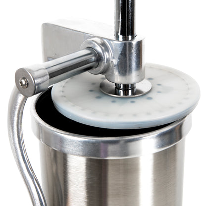 MICUL MACELAR Recomanda - Masina de umplut carnati, 5.5Kg, 6xPalnii incluse, Vertical Profi, Inox