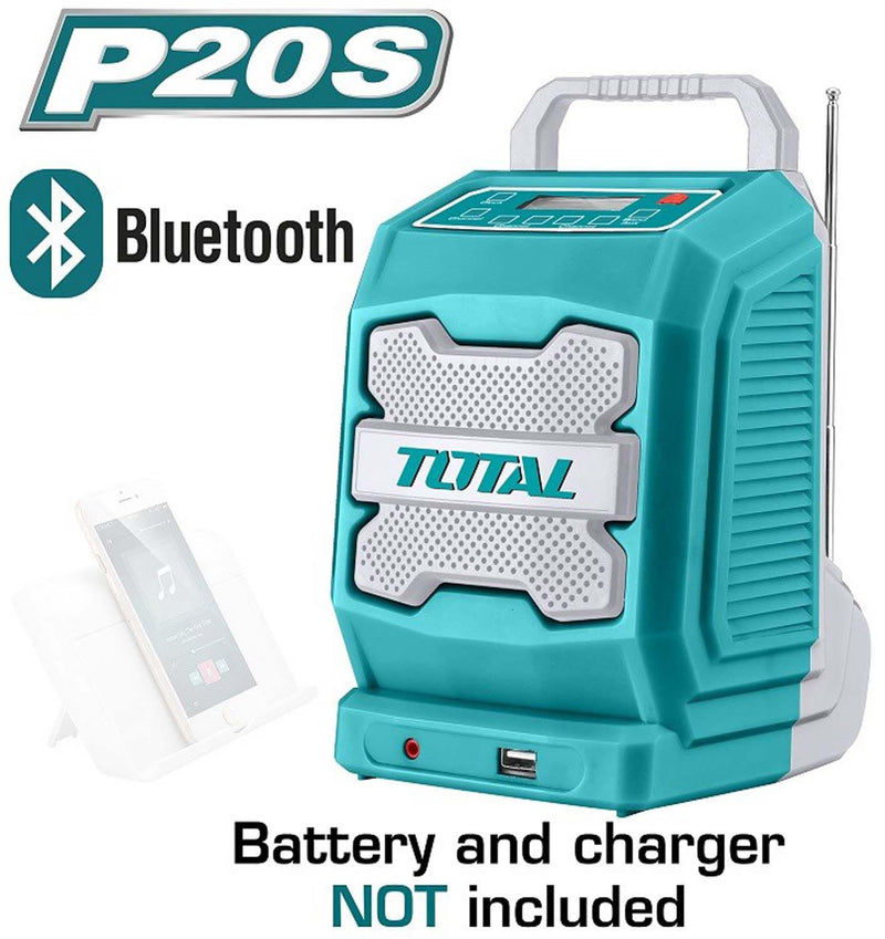 Boxa portabila / radio cu acumulator Total TJRLI2001 ,20V, 3W, Bluetooth 4.0,(fara acumulator si incarcator)