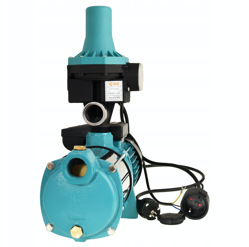 Kit hidrofor electronic IBO MH1300, motor 1.3 Kw, inaltime refulare 55m si Presostat automat PC13