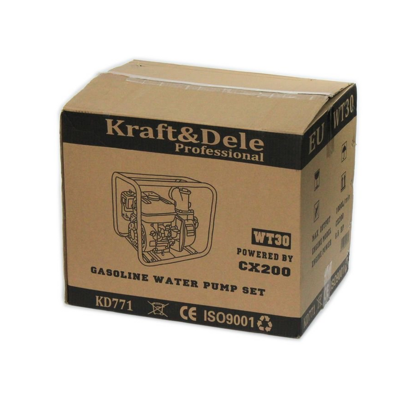 Motopompa apa Kraft&Dele KD771, 6.5CP, 3 Toli, 60m3/Ora, Refulare 30m