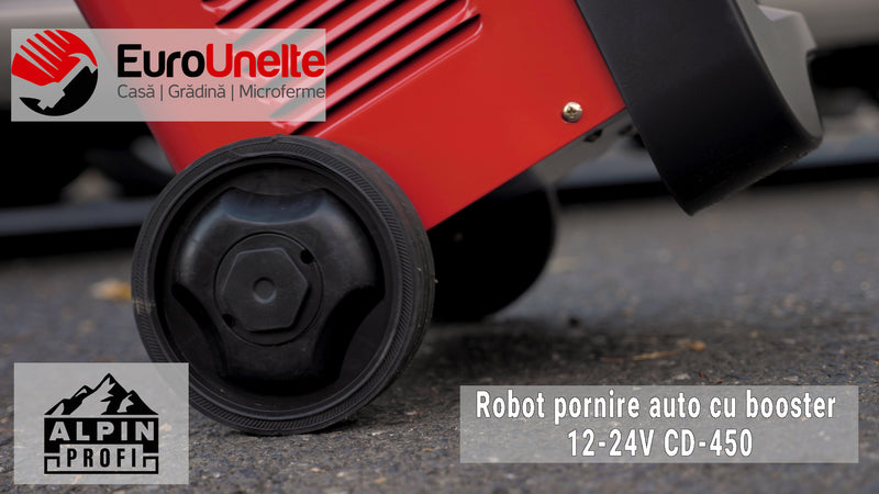 Redresor auto / Robot cu booster Alpin Profi CD-450, 12-24V, 2000W, 300A, 30-700Ah