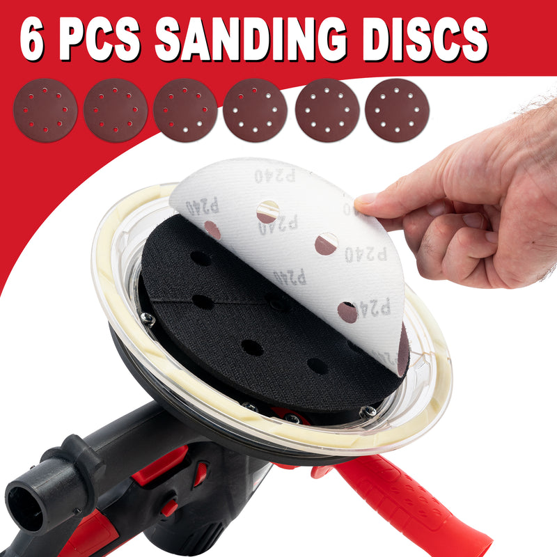 Slefuitor pereti Yamato SLFY-X900, 900W, cu aspirator si iluminare LED, accesorii si echipamente de protectie incluse