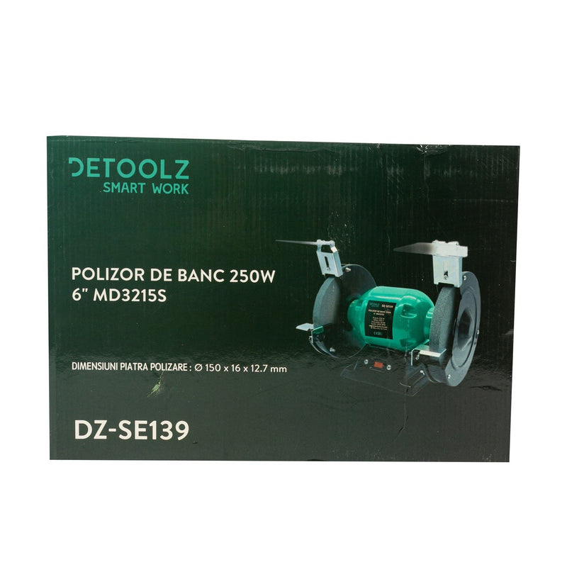 Polizor de banc Detoolz MD3215S, 250W, 2950RPM
