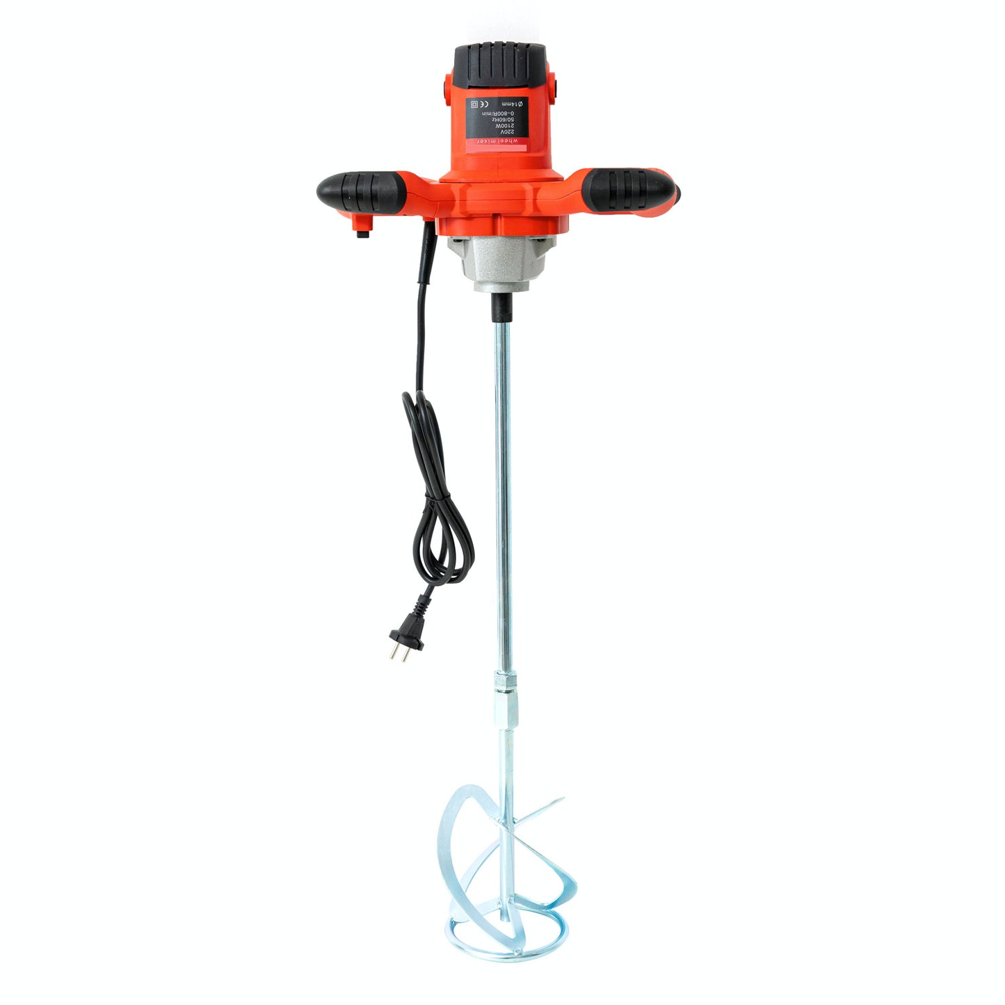 Amestecator mortar VOKNER, 2600W, 6 Viteze, 1 Paleta Inclusa, Portocaliu