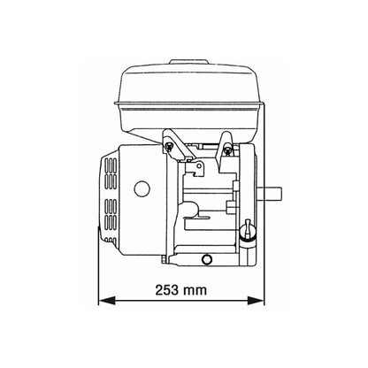 Motor motocultor / uz general Alpin Profi GX160 (168F), 6.5CP, 4 timpi, ax cilindric 20mm